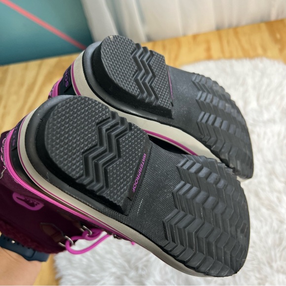 Sorel PAC Boots Purple Textile
Waterproof Rubber Removable Lining Size 2 - Picture 5 of 12